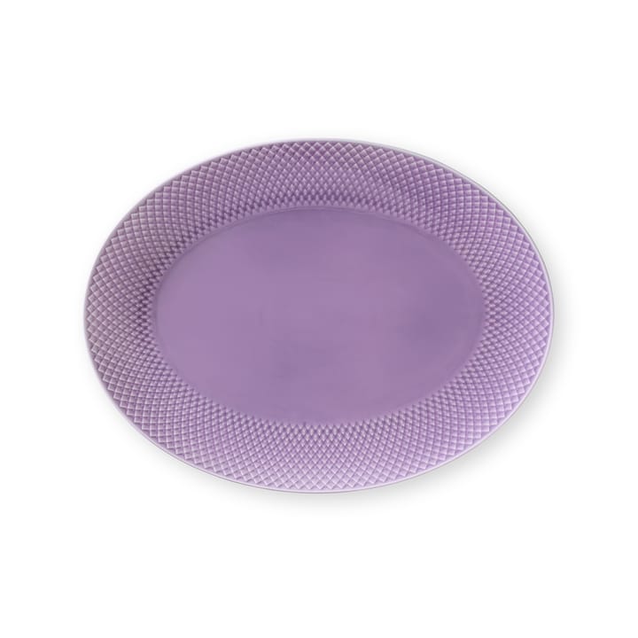 Travessa oval Rhombe 35x26,5 cm - roxo claro - Lyngby Porcelæn