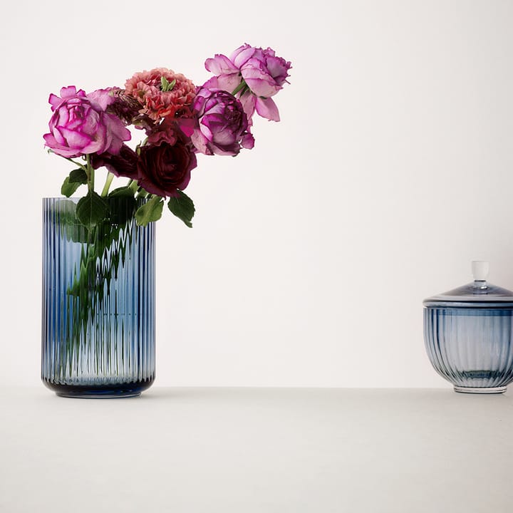 Vaso de vidro, azul escuro Lyngby - 31 cm - Lyngby Porcelæn