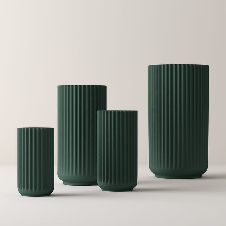 Vaso de vidro, Copenhagen green mate Lyngby - 12 cm - Lyngby Porcelæn