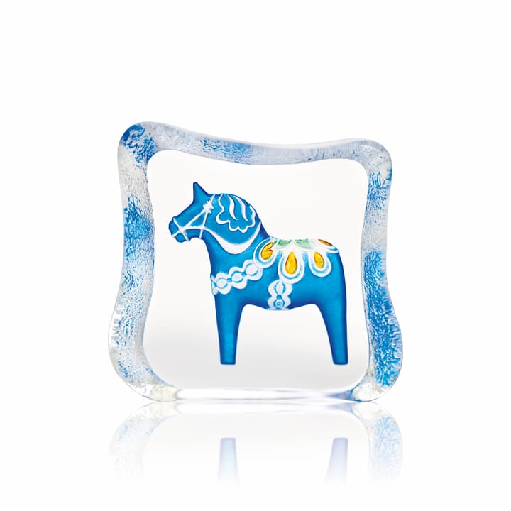 Escultura de vidro azul Dala horse - Pequeno - Målerås Glasbruk