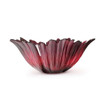 Tigela de vidro vermelho rosa Fleur - pequeno Ø19 cm - Målerås Glasbruk