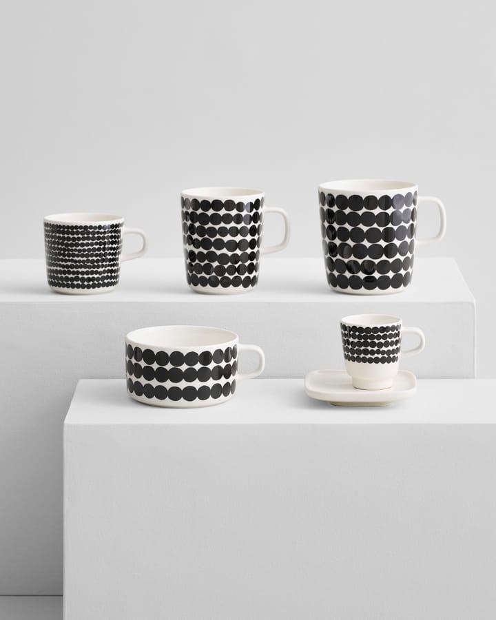 Caneca Räsymatto 25 cl - preto e branco - Marimekko