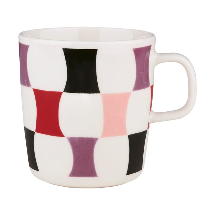 Caneca Sambara 4 dl, White-coal-red-powder Marimekko