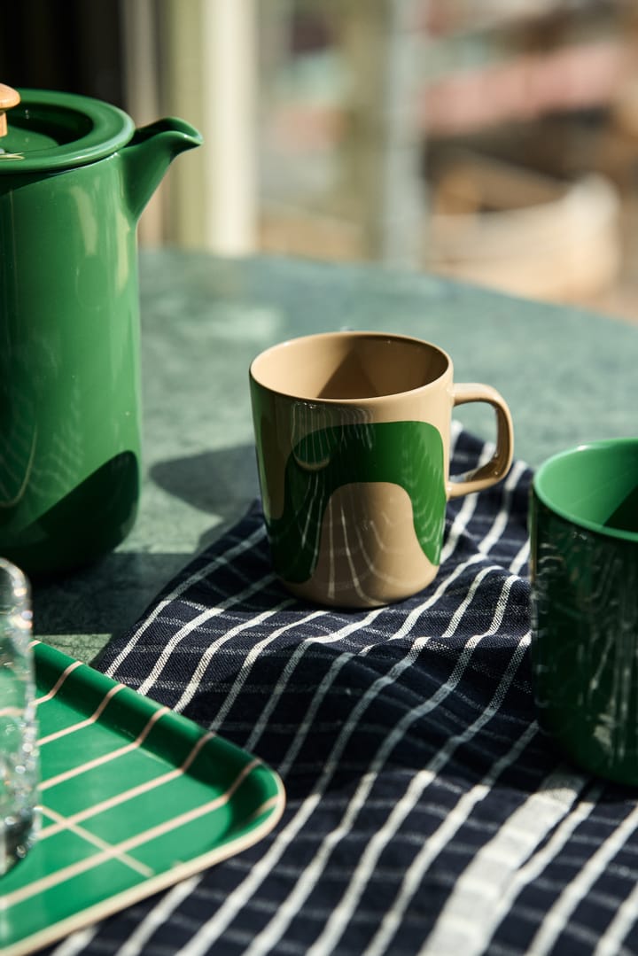 Caneca Seireeni 25 cl, conjunto de 2 - Terra-green-red - Marimekko