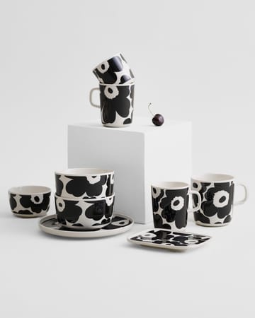 Caneca sem pega 20 cl Unikko, conjunto de 2 - white-black - Marimekko