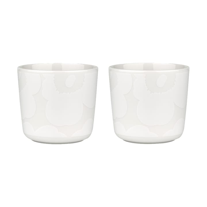 Caneca sem pega 20 cl Unikko, conjunto de 2 - White-off white - Marimekko