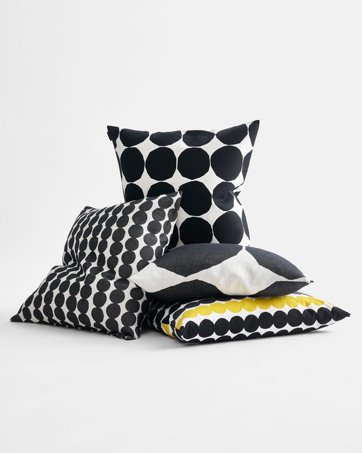 Capa de almofada Pienet Kivet 50x50 cm - preto-branco - Marimekko