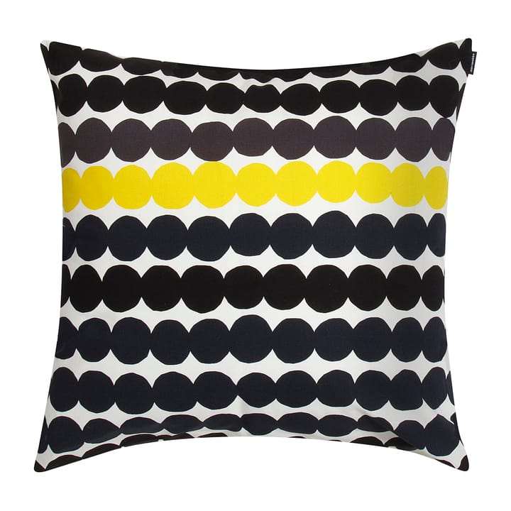 Capa de almofada Räsymatto - preto-cinza-amarelo - Marimekko