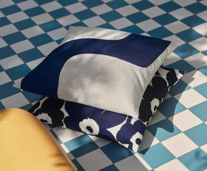 Capa de almofada Seireeni 50x50 cm, Linho - azul escuro Marimekko