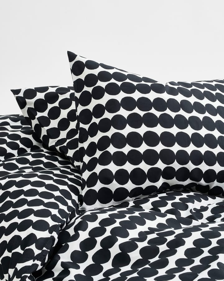 Capa de edredão Räsymatto 210x150 cm - Preto-branco - Marimekko