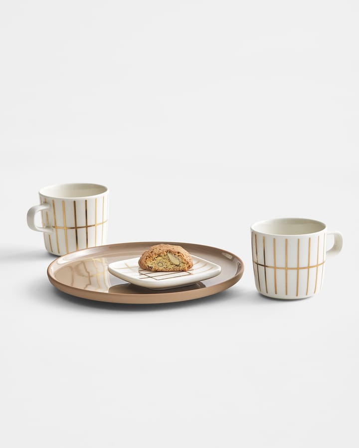 Chávena de café Tiiliskivi 20 cl - Branco-dourado - Marimekko