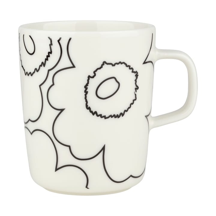 Chávena Piirto Unikko 250 ml - White-black - Marimekko