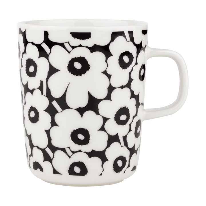 Chávena Pikkuinen Unikko 25 cl, Black-white Marimekko