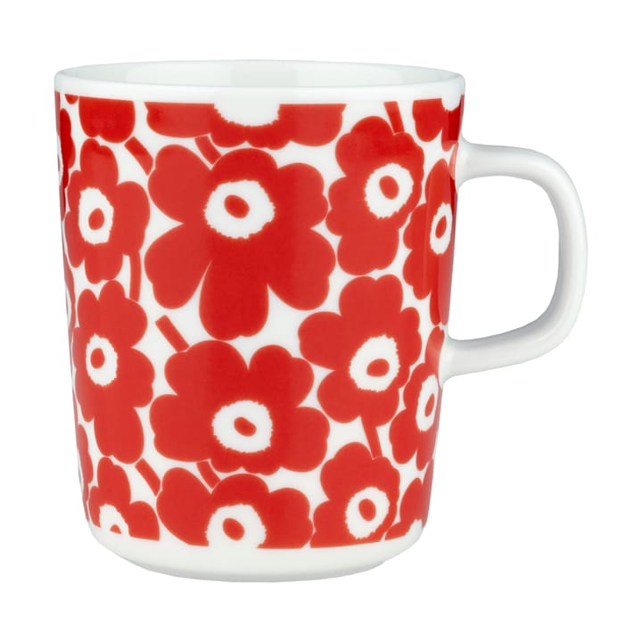 Chávena Pikkuinen Unikko 25 cl - White-red - Marimekko