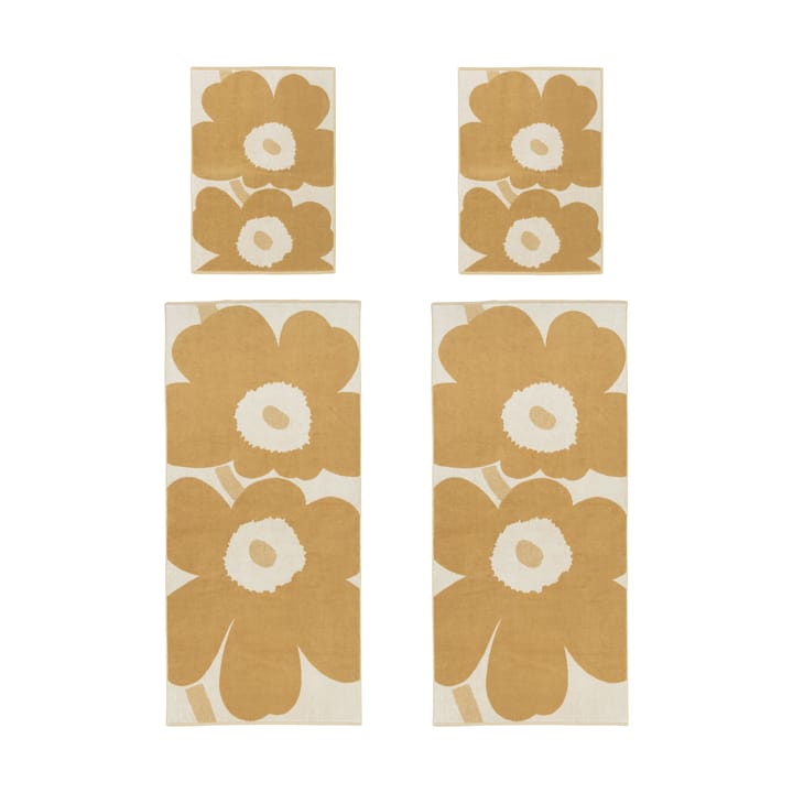 Conjunto de toalhas de mãos Unikko - Off white-straw - Marimekko