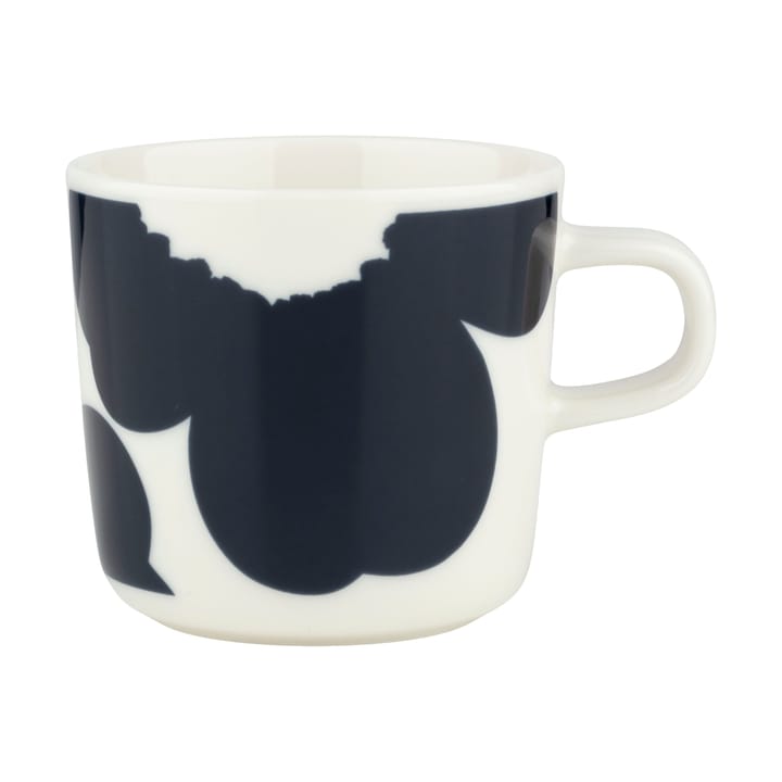 Copo de café Iso Unikko 20 cl - White-dark blue - Marimekko