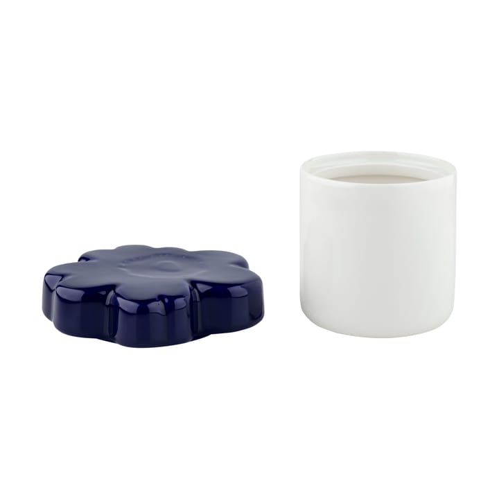 Frasco de aniversário de 60 anos Unikko Ø6,5x15,5 cm - White-d. blue - Marimekko