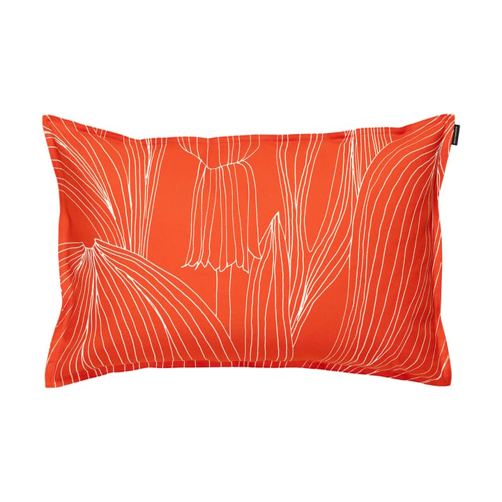 Fronha Kukat Puhkeavat 40x60 cm - Tomato red-white - Marimekko