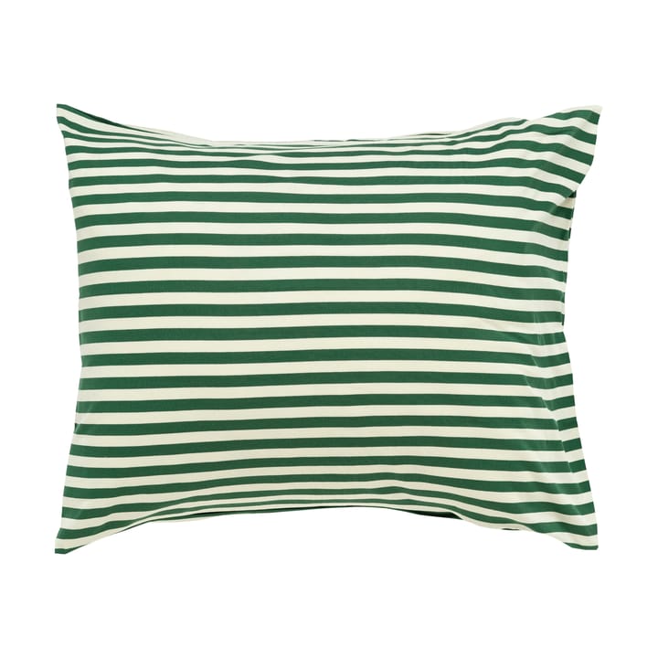 Fronha Tasaraita 50x60 cm, Off white-dark green Marimekko