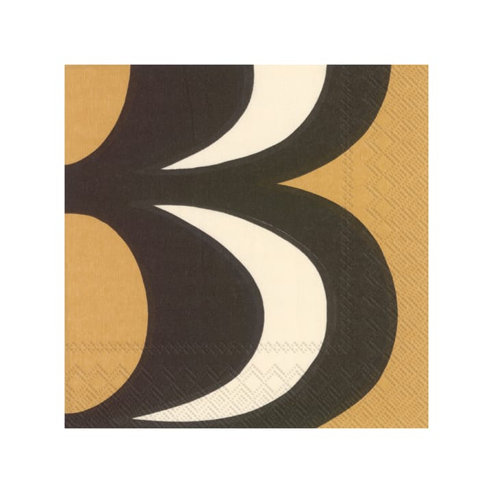 Guardanapo Kaivo 33x33 cm 20 un. - Black-cream - Marimekko