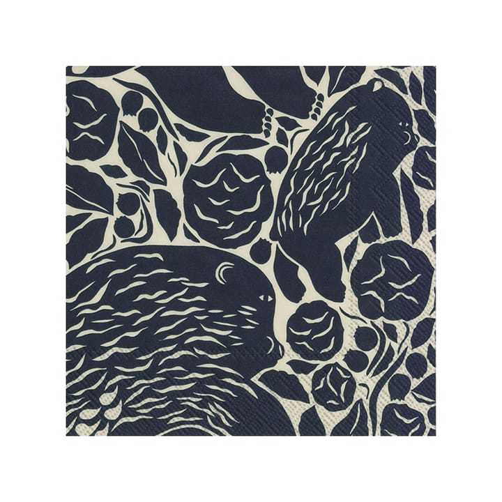 Guardanapo Karhuemo 20 un., Linen-Black Marimekko