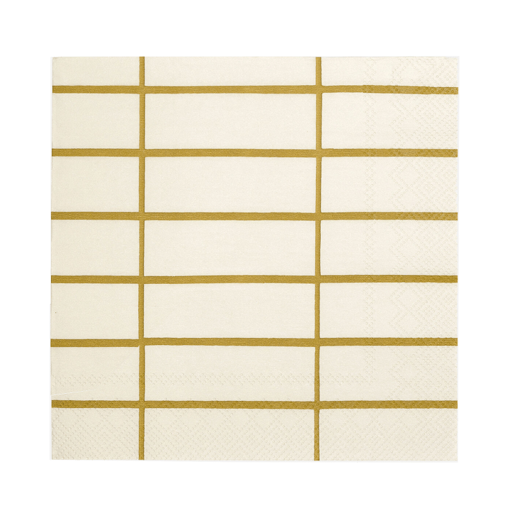 Guardanapo Tiiliskivi 33x33 cm 20 unidades - Linho-ocre - Marimekko