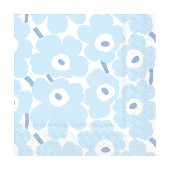 Guardanapos Mini Unikko, 20 unid. - Light Blue - Marimekko