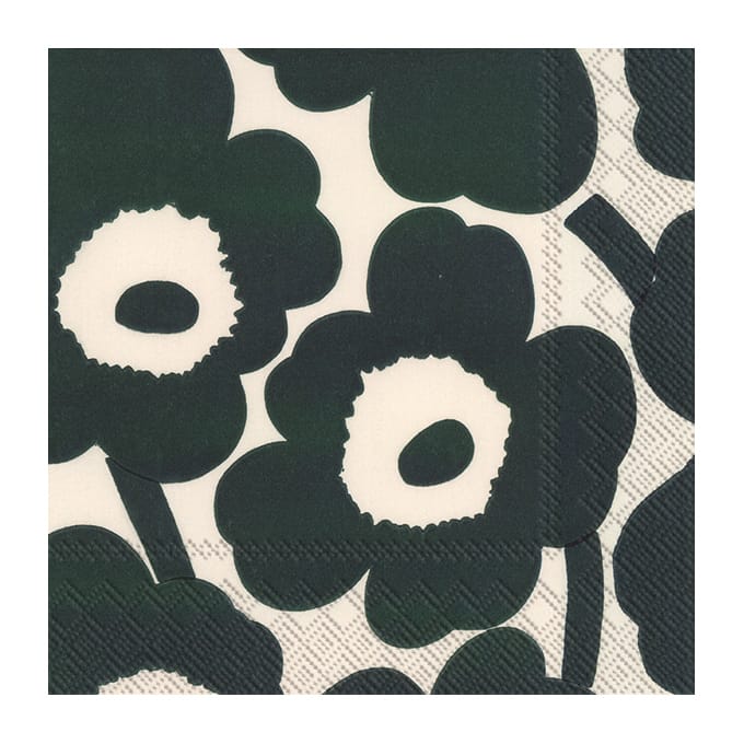 Guardanapos Unikko 33x33 cm, 20 unid. - Cream green - Marimekko