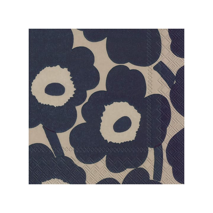 Guardanapos Unikko 33x33 cm, 20 unid. - linen-blue - Marimekko