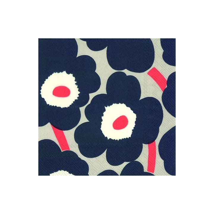 Guardanapos Unikko 33x33 cm, 20 unid. - linen - Marimekko