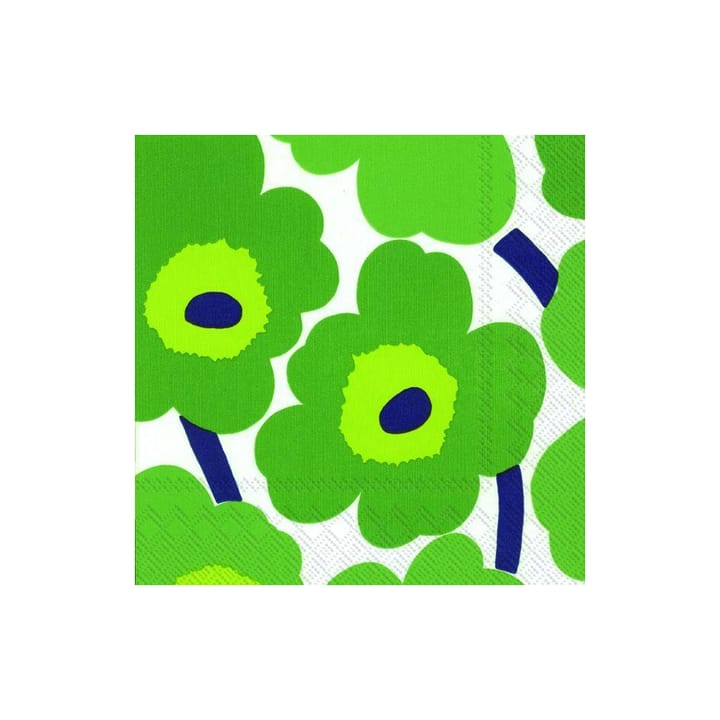 Guardanapos Unikko 33x33 cm, 20 unid. - verde - Marimekko