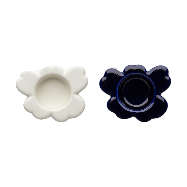 Lanterna Unikko 3x10 cm 2 peças - Cobalt-white - Marimekko