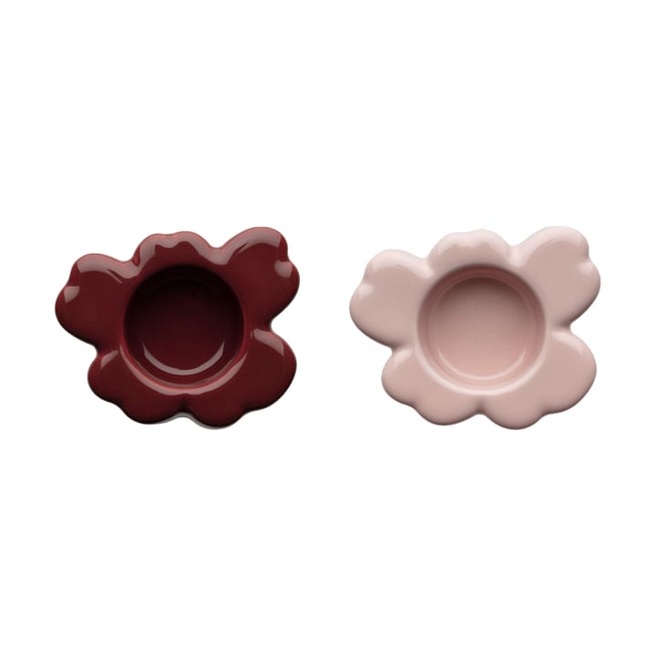 Lanterna Unikko 3x10 cm 2 peças, Rosy grey-reddish brown Marimekko