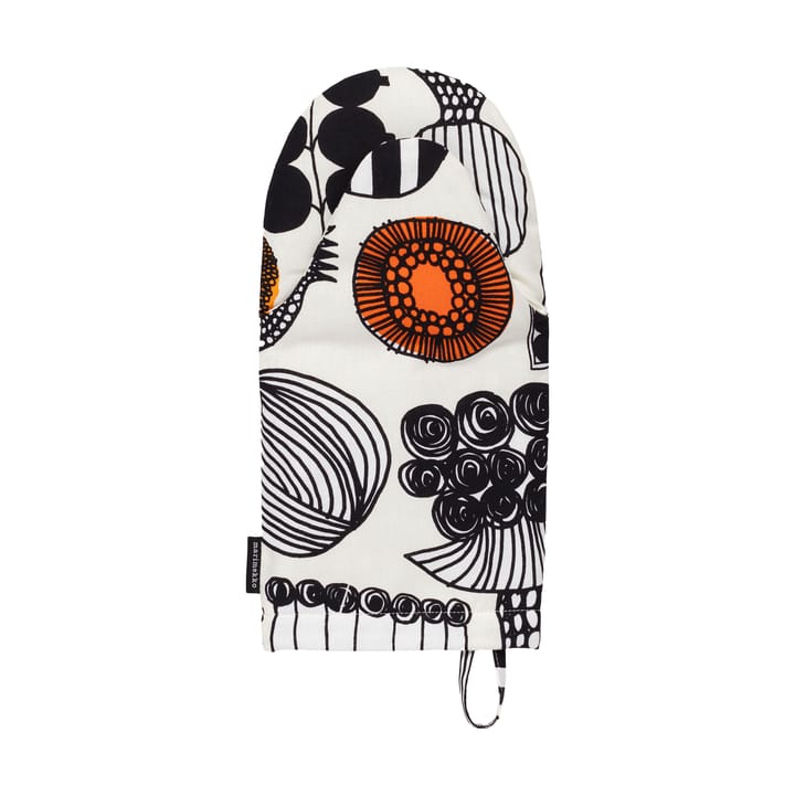 luva de forno Puutarhurin Parhaat - White-black-orange - Marimekko