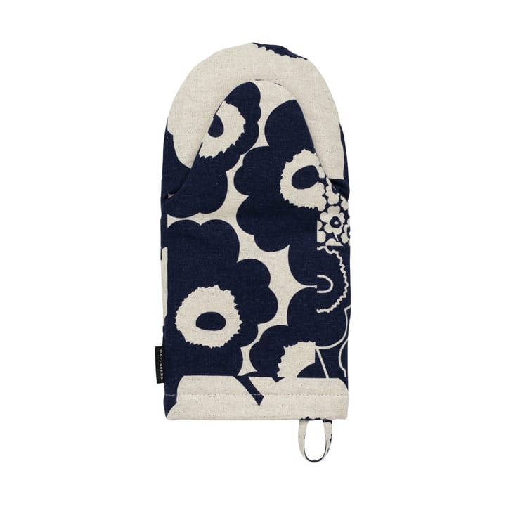 Luva de forno Unikko colagem - Linen-dark navy - Marimekko