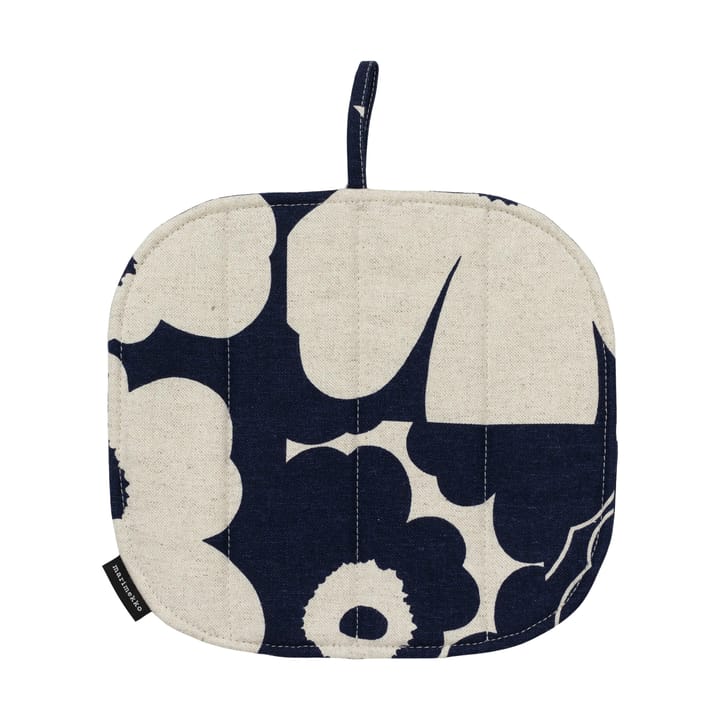 Luva térmica Unikko kollaasi 21,5x21,5 cm - Linen-dark navy - Marimekko