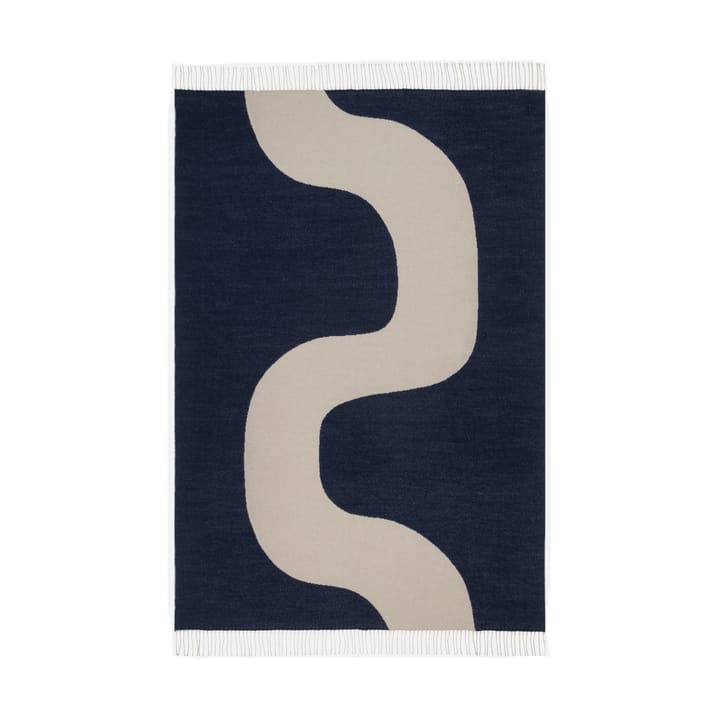 Manta Seireeni 130x180 cm, Off white-dark blue Marimekko