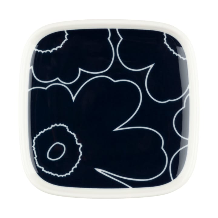 Piirto Unikko prato 10x10 cm - White-dark blue - Marimekko