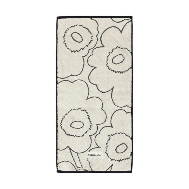 Piirto Unikko Toalha 50x100 cm - Ivory-black - Marimekko