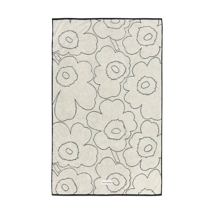 Piirto Unikko Toalha de Banho 100x160 cm - Ivory-black - Marimekko