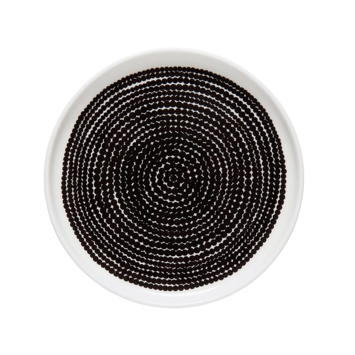 Prato Räsymatto Ø 13,5 cm - preto e branco - Marimekko