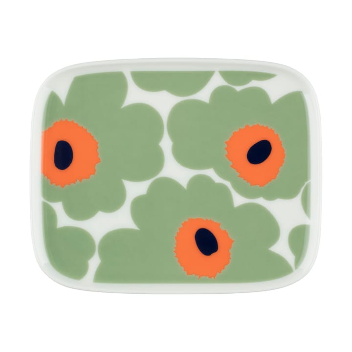 Prato Unikko 12x15 cm - White-sage-orange-dark blue - Marimekko