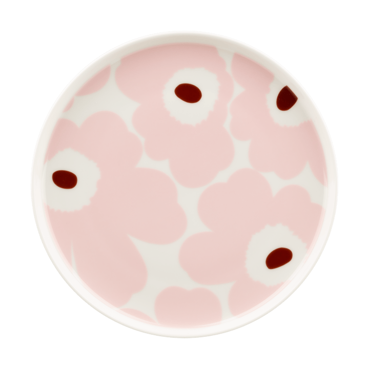 Prato Unikko Ø20 cm - White-light pink-chestnut - Marimekko