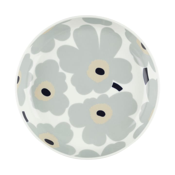 Prato Unikko Ø20,5 cm - White-light grey-sand-dark blue - Marimekko