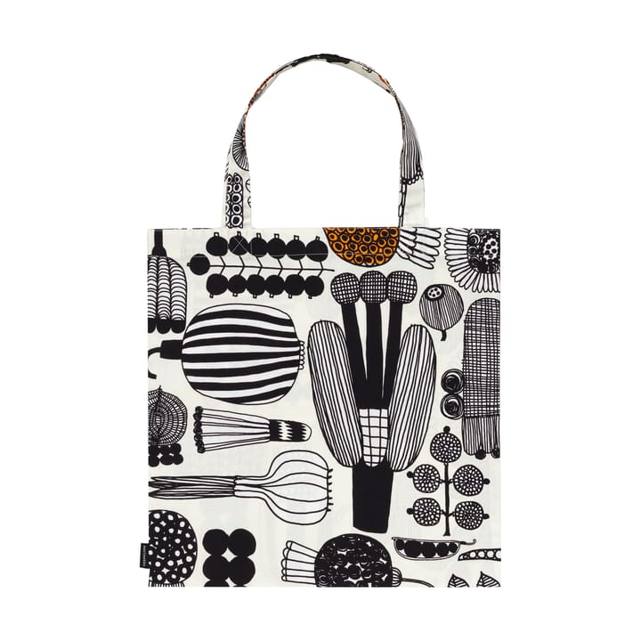 Puutarhurin parhaat bolsa 44x43 cm, White-black-orange Marimekko