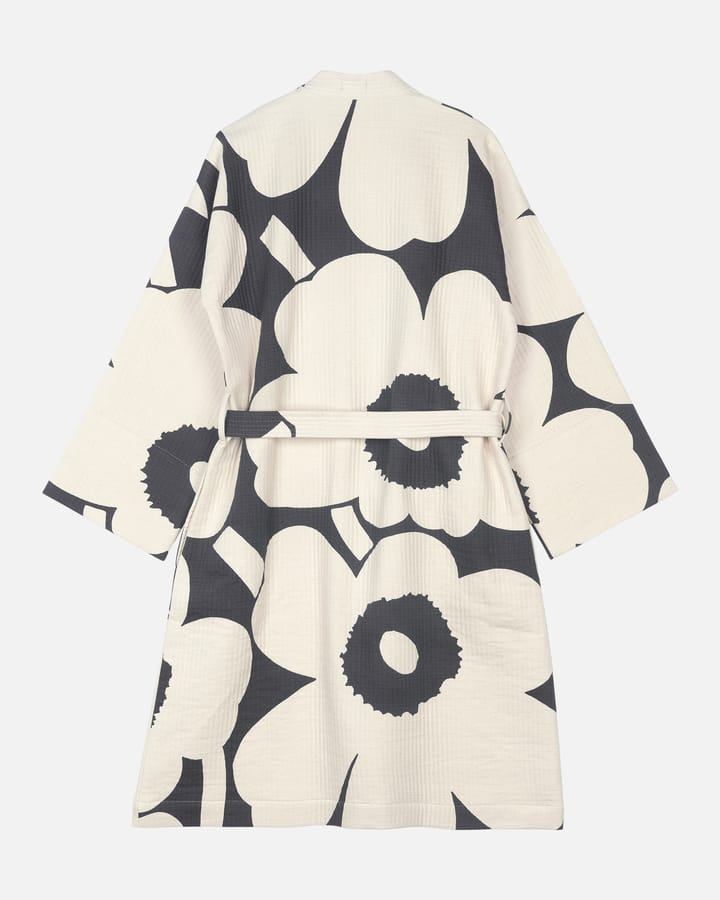 Roupão de banho Unikko, Charcoal-off white, L Marimekko