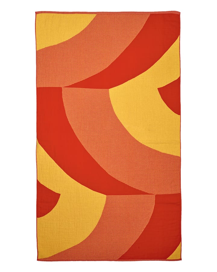 Savanni toalha de praia 100x180 cm, Vermelho-amarelo Marimekko