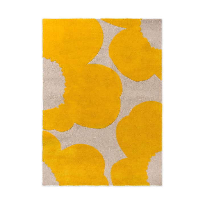 Tapete de lã Iso Unikko - Yellow, 140x200 cm - Marimekko