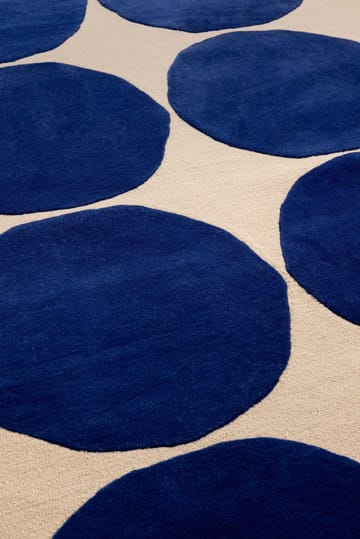 Tapete de lã Isot Kivet - Blue, 140x200 cm - Marimekko