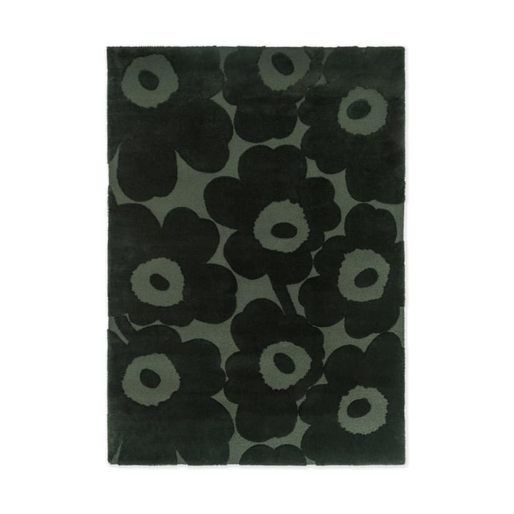 Tapete de lã Unikko - Dark Green, 140x200 cm - Marimekko